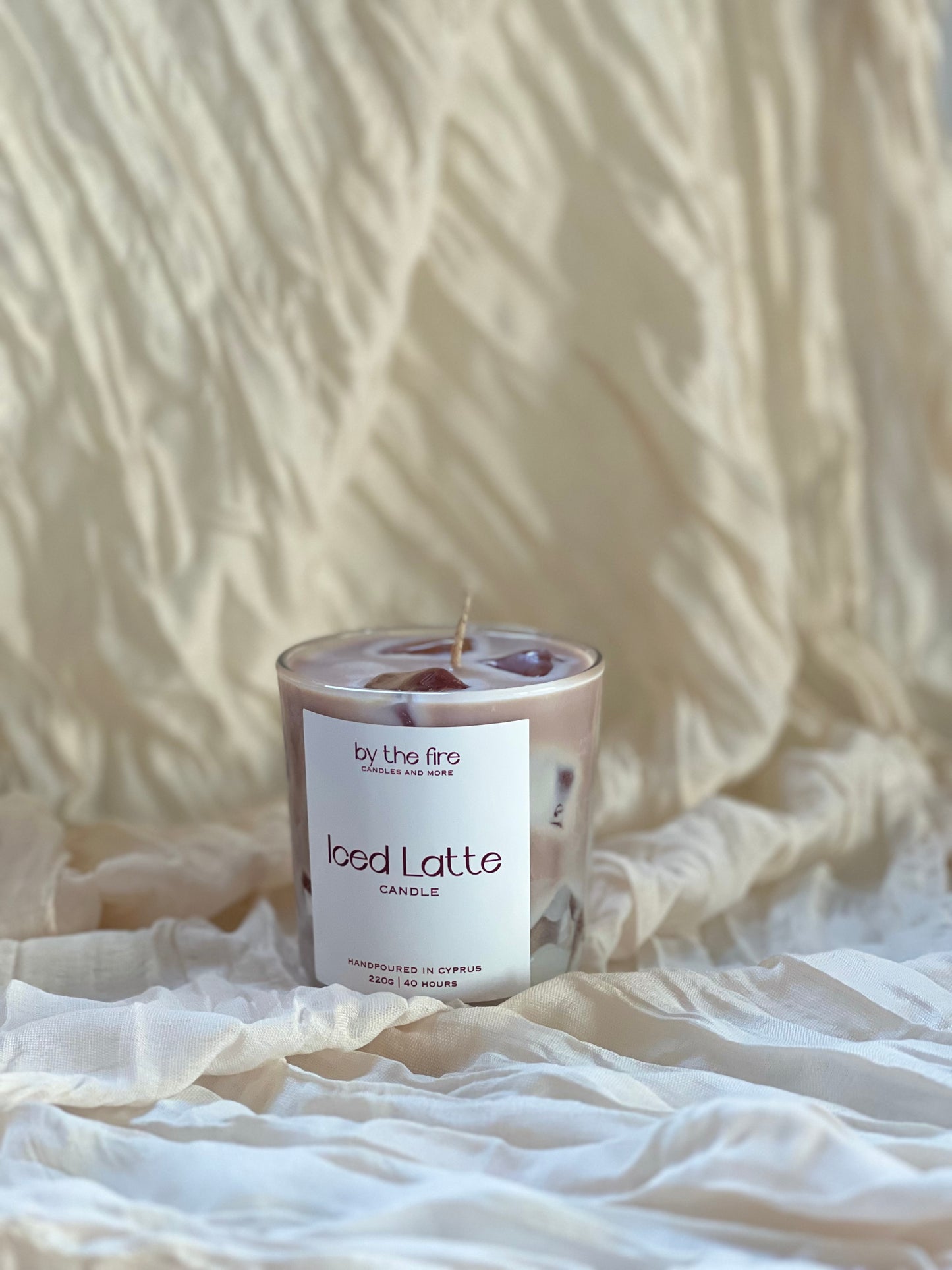Iced Coffee Latte Candle – 220g Soy Wax Candle in Glass Jar