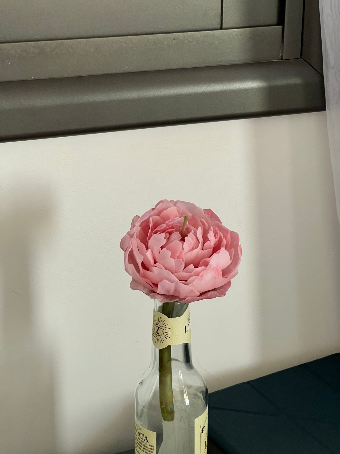 Peony Flower on Stem candle