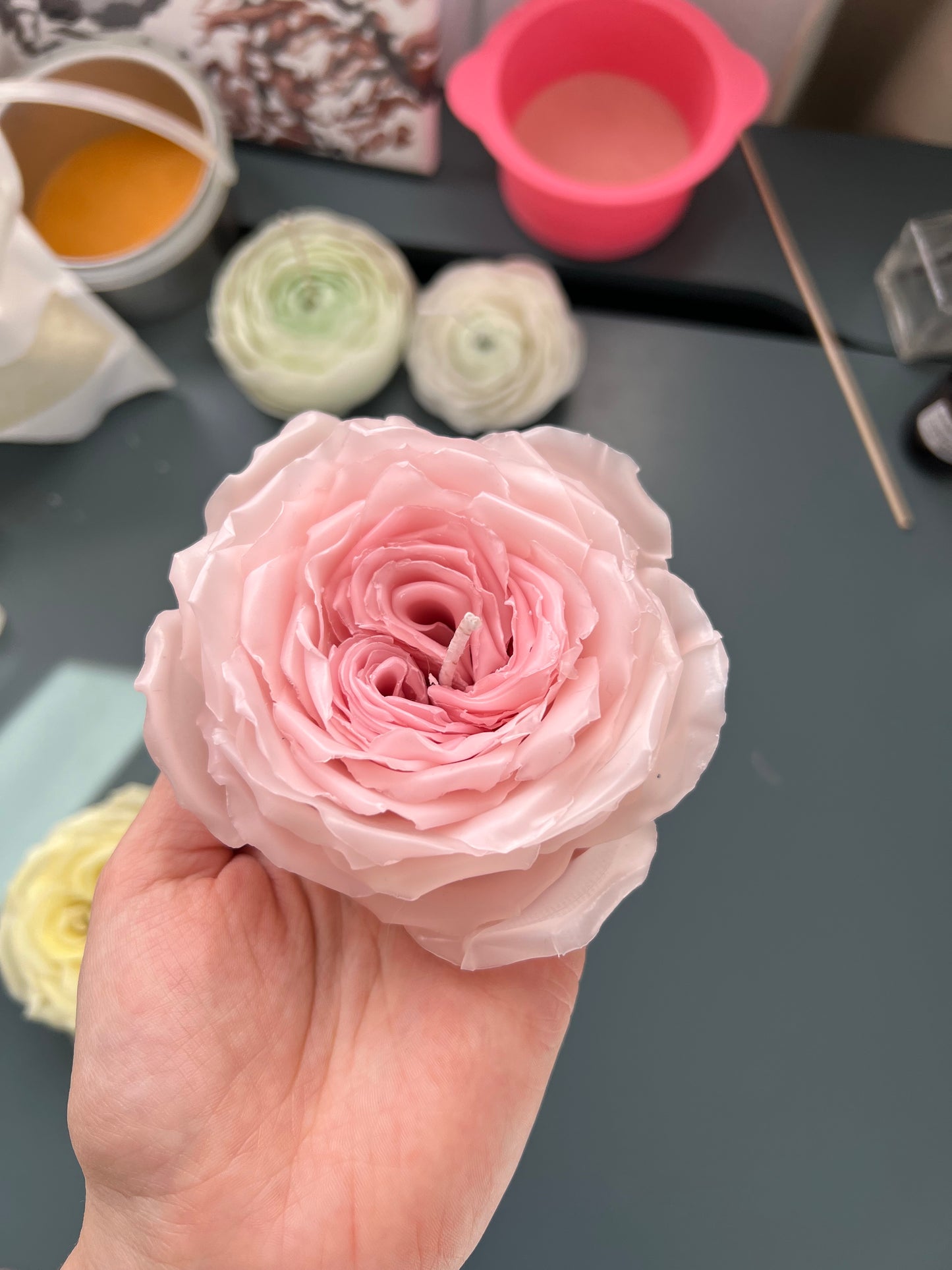 Ohara Rose Flower Candle