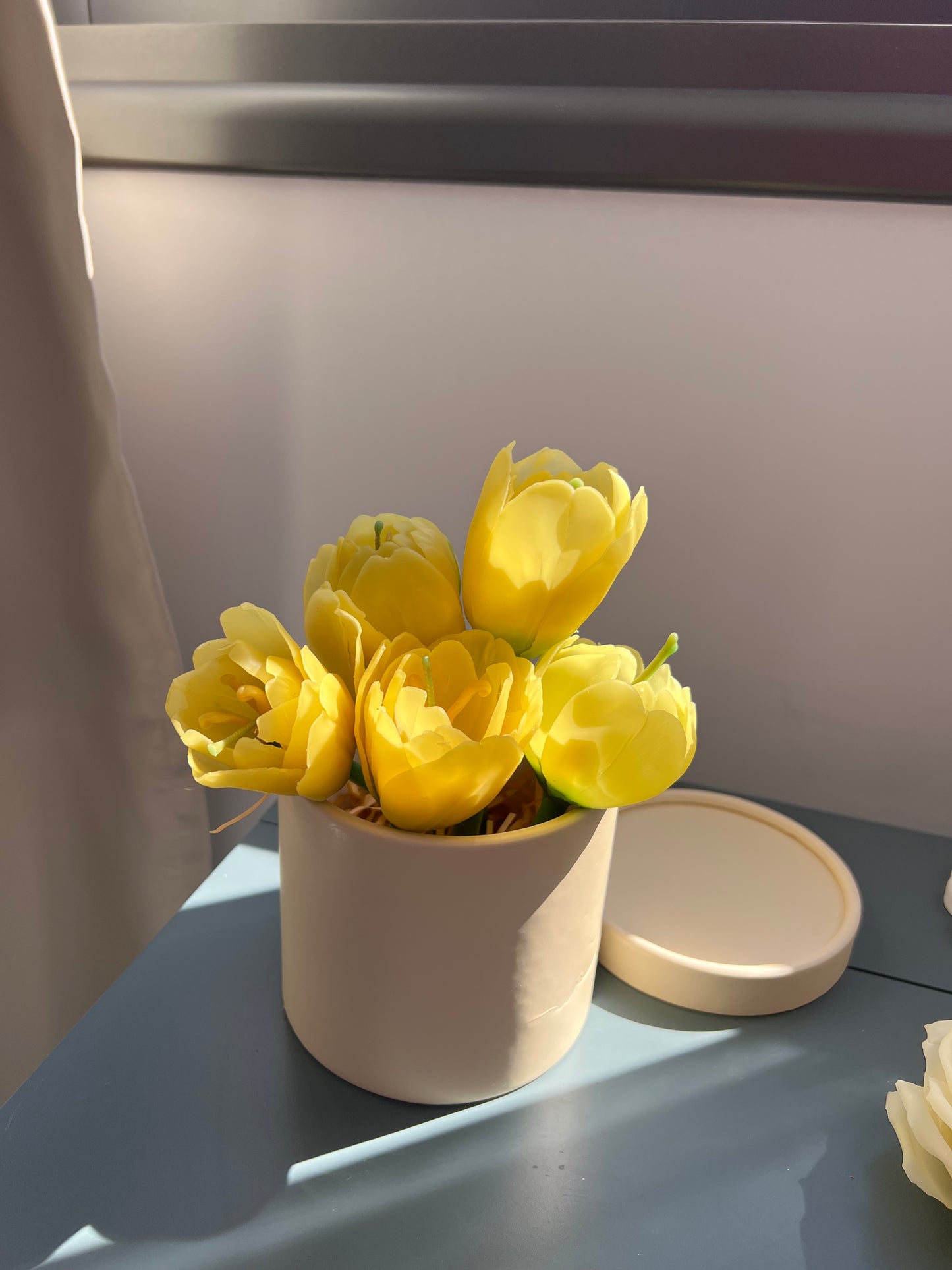 Handmade Tulip Candle with a stem