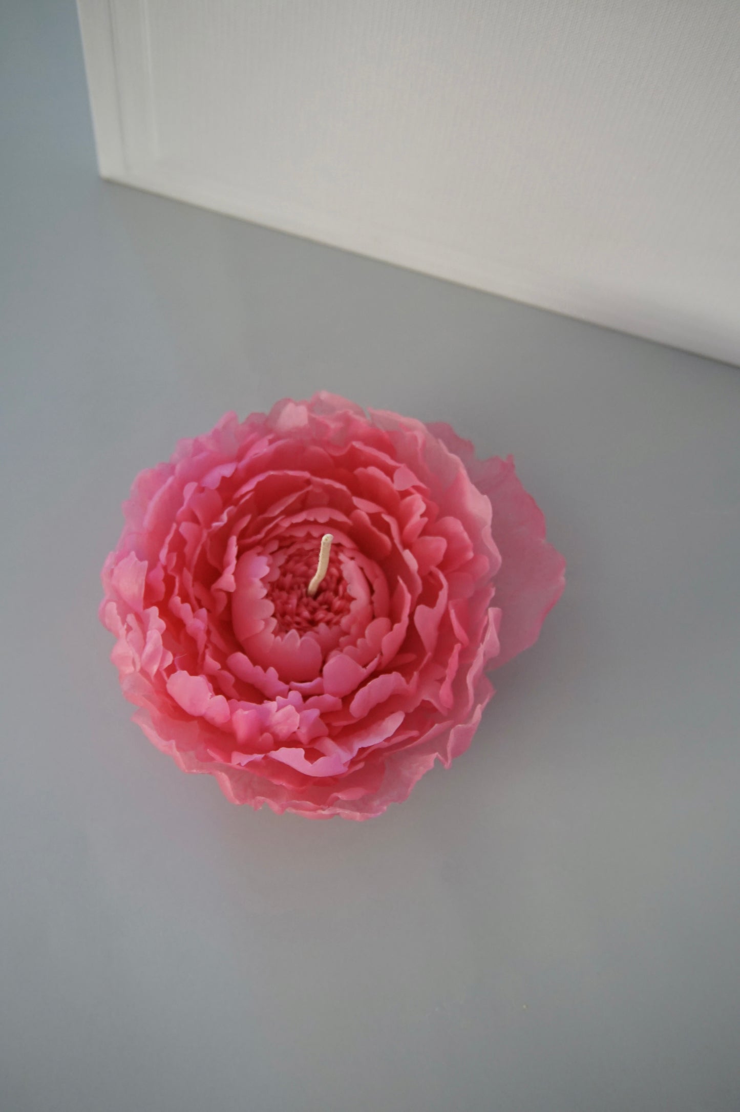 Peony flower candle