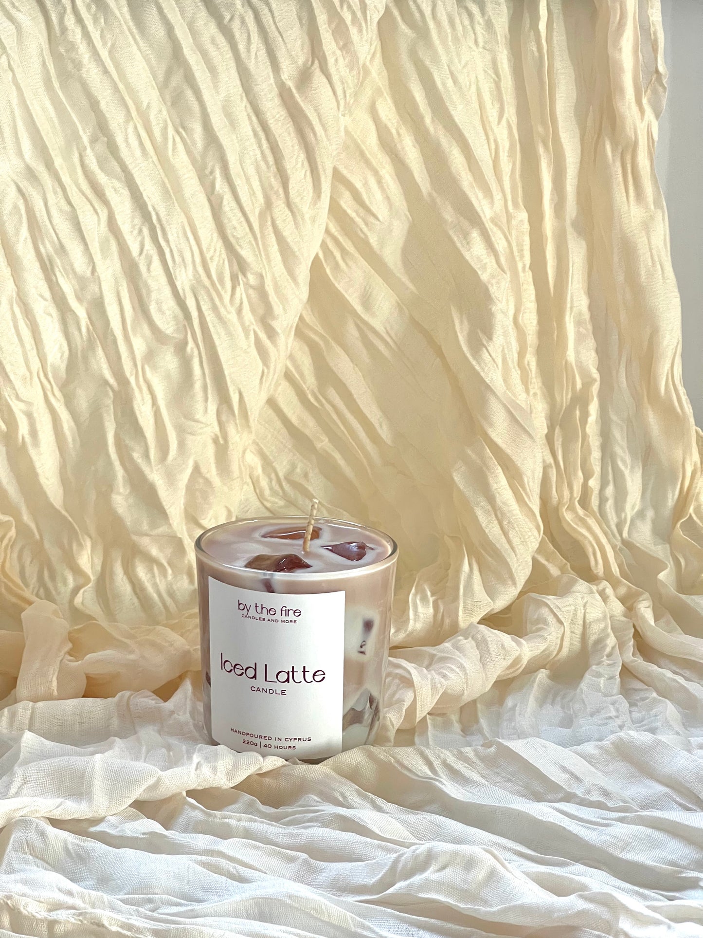 Iced Coffee Latte Candle – 220g Soy Wax Candle in Glass Jar