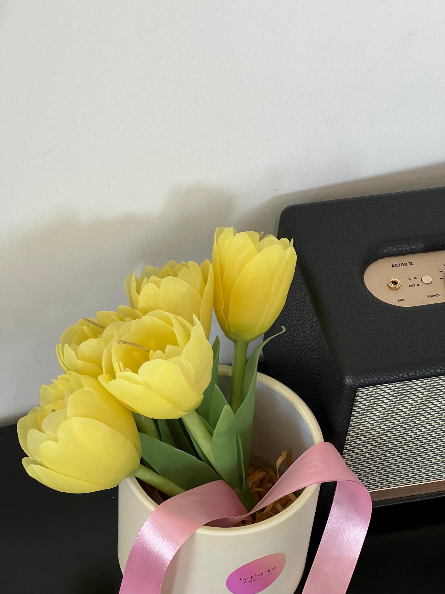 Handmade Tulip Candle with a stem