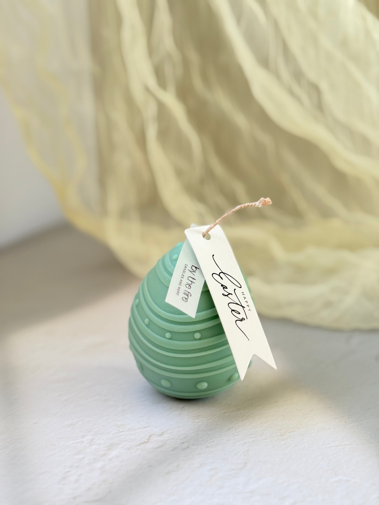 Easter Egg Candle Striped – 180g