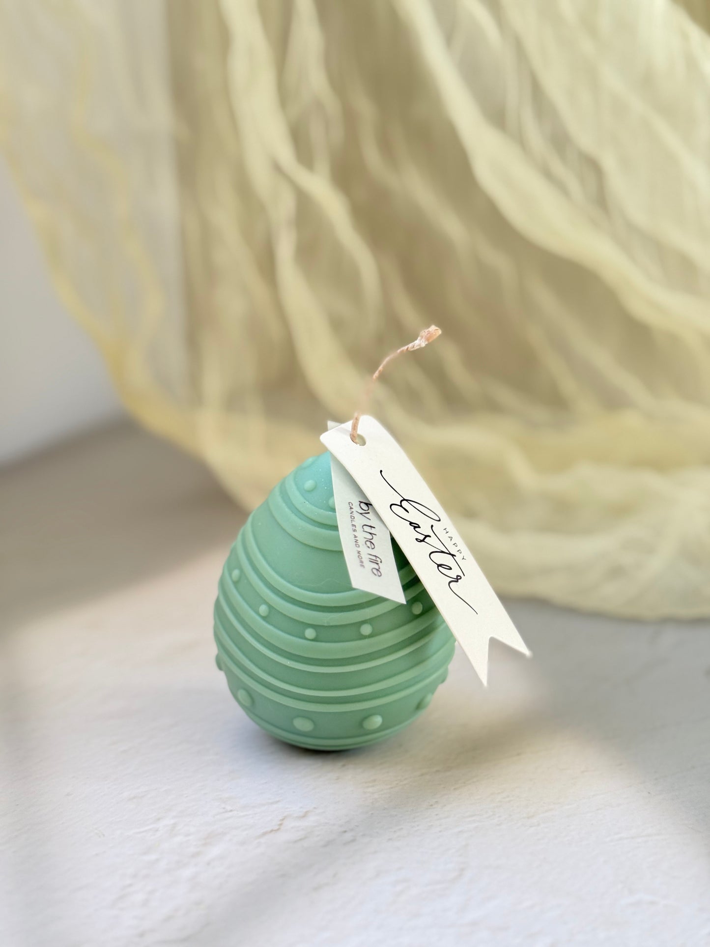 Easter Egg Candle Striped – 180g