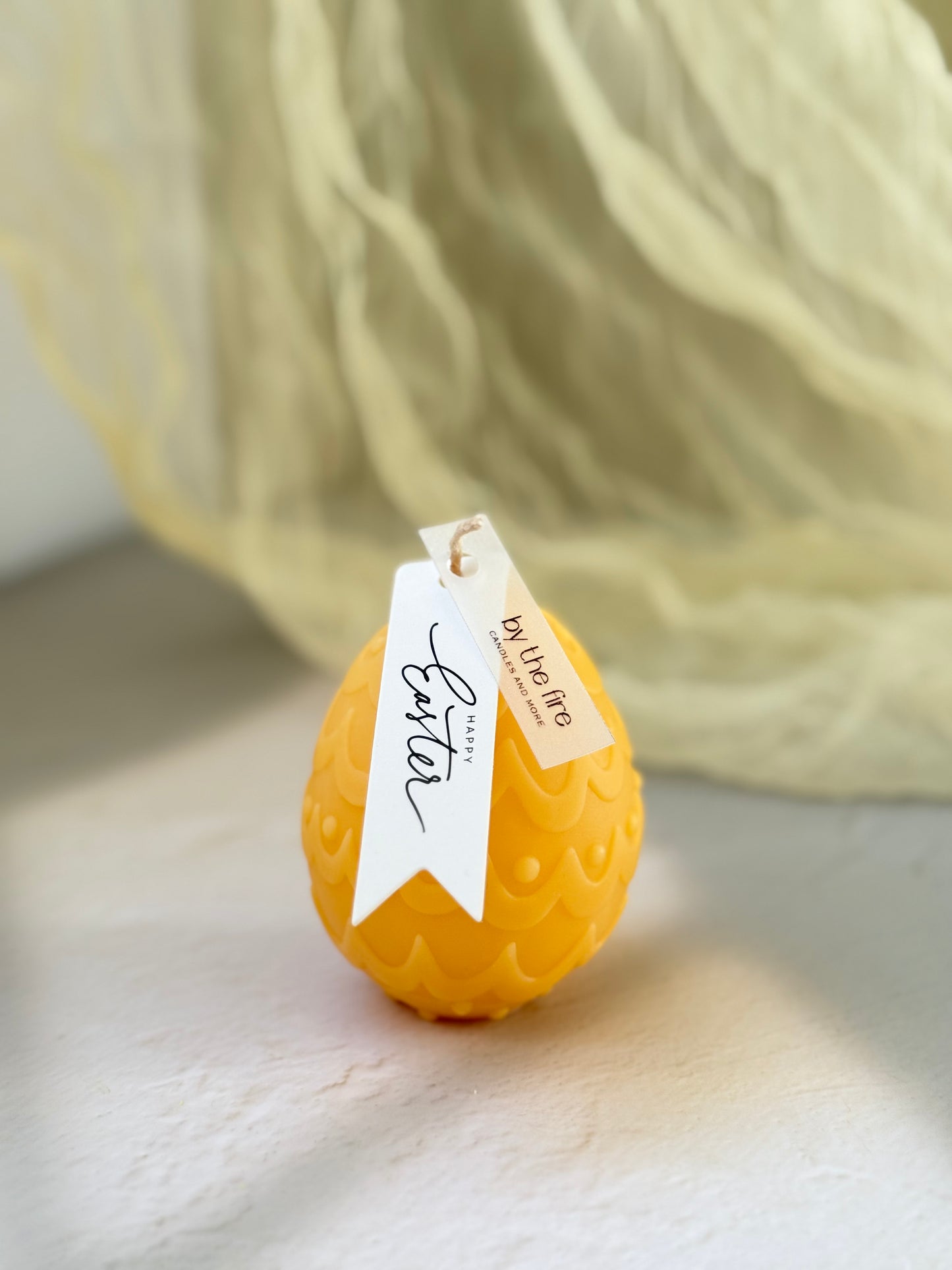 Easter Ribbon Egg Candle – 180g