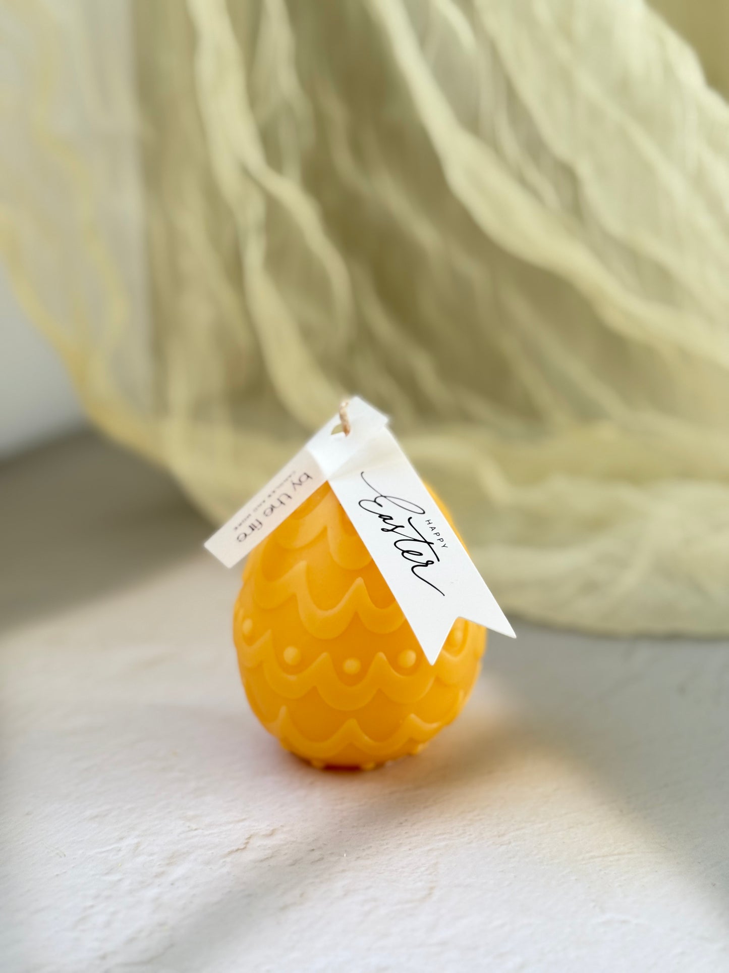 Easter Ribbon Egg Candle – 180g
