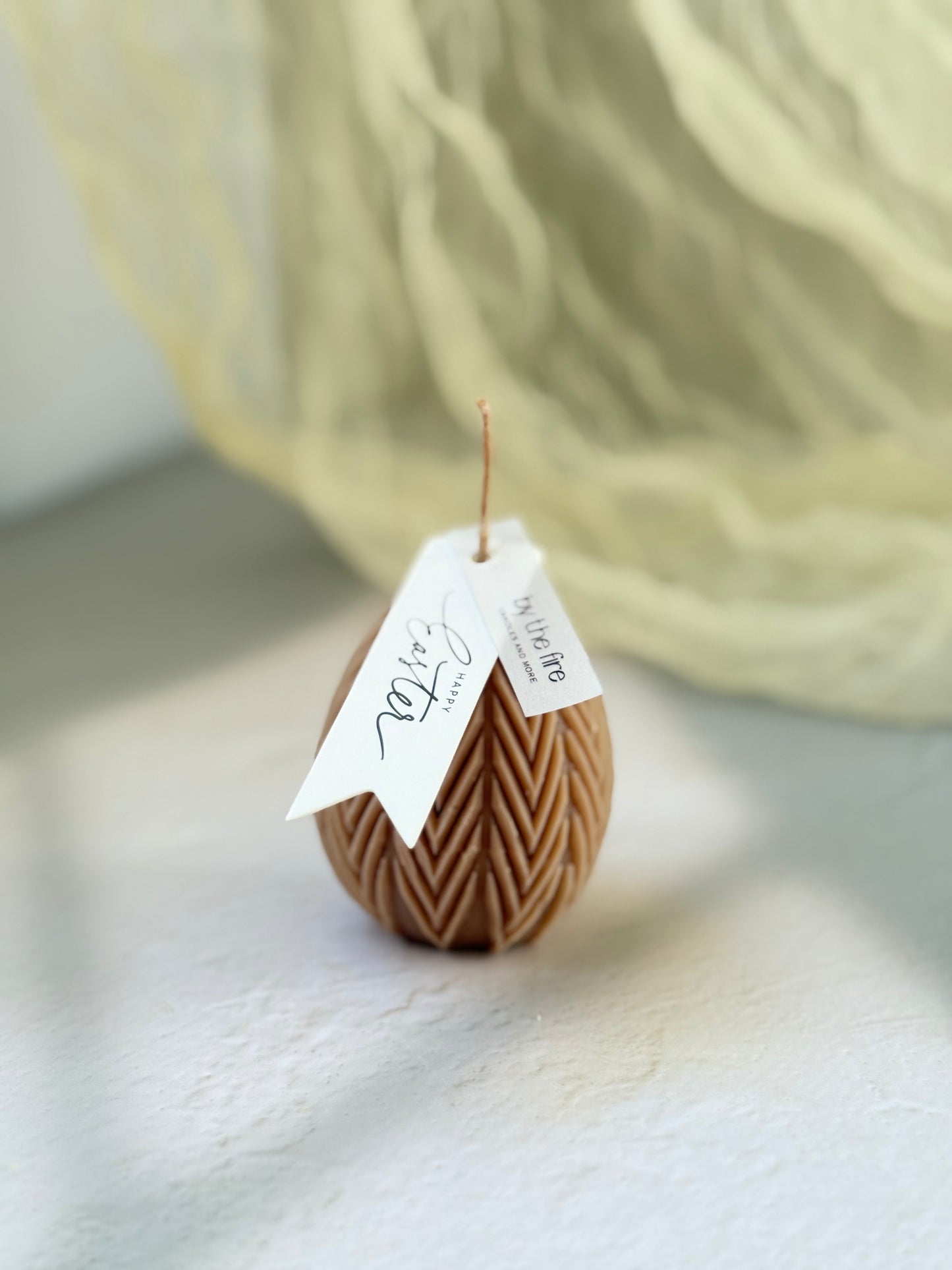 Easter Zigzag Egg Candle – 120g