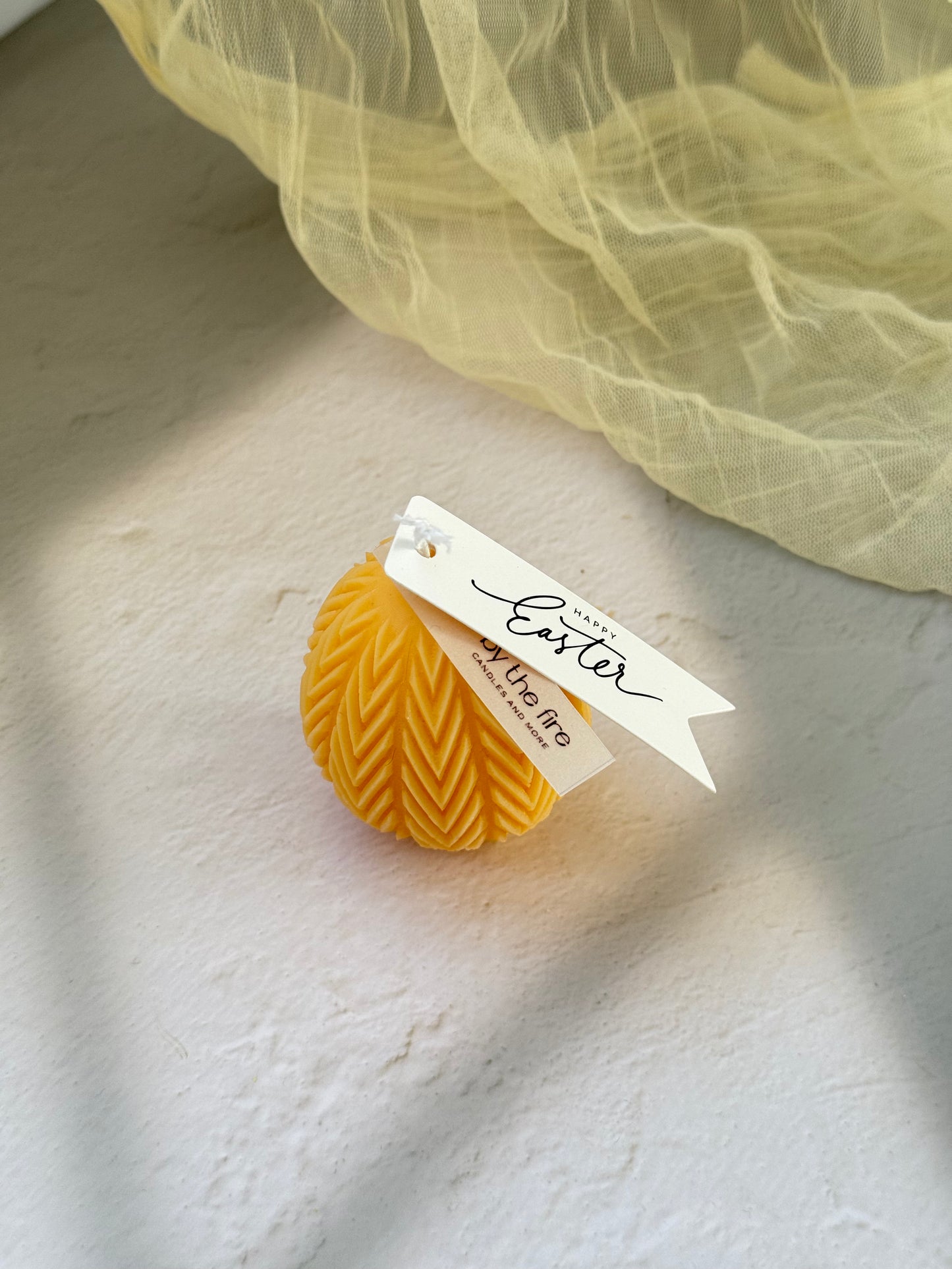 Easter Zigzag Egg Candle – 120g