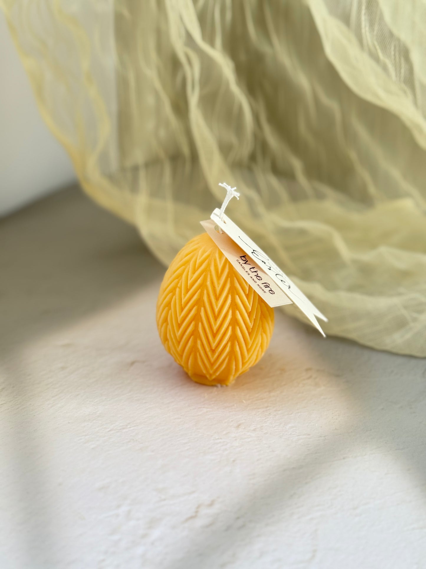 Easter Zigzag Egg Candle – 120g