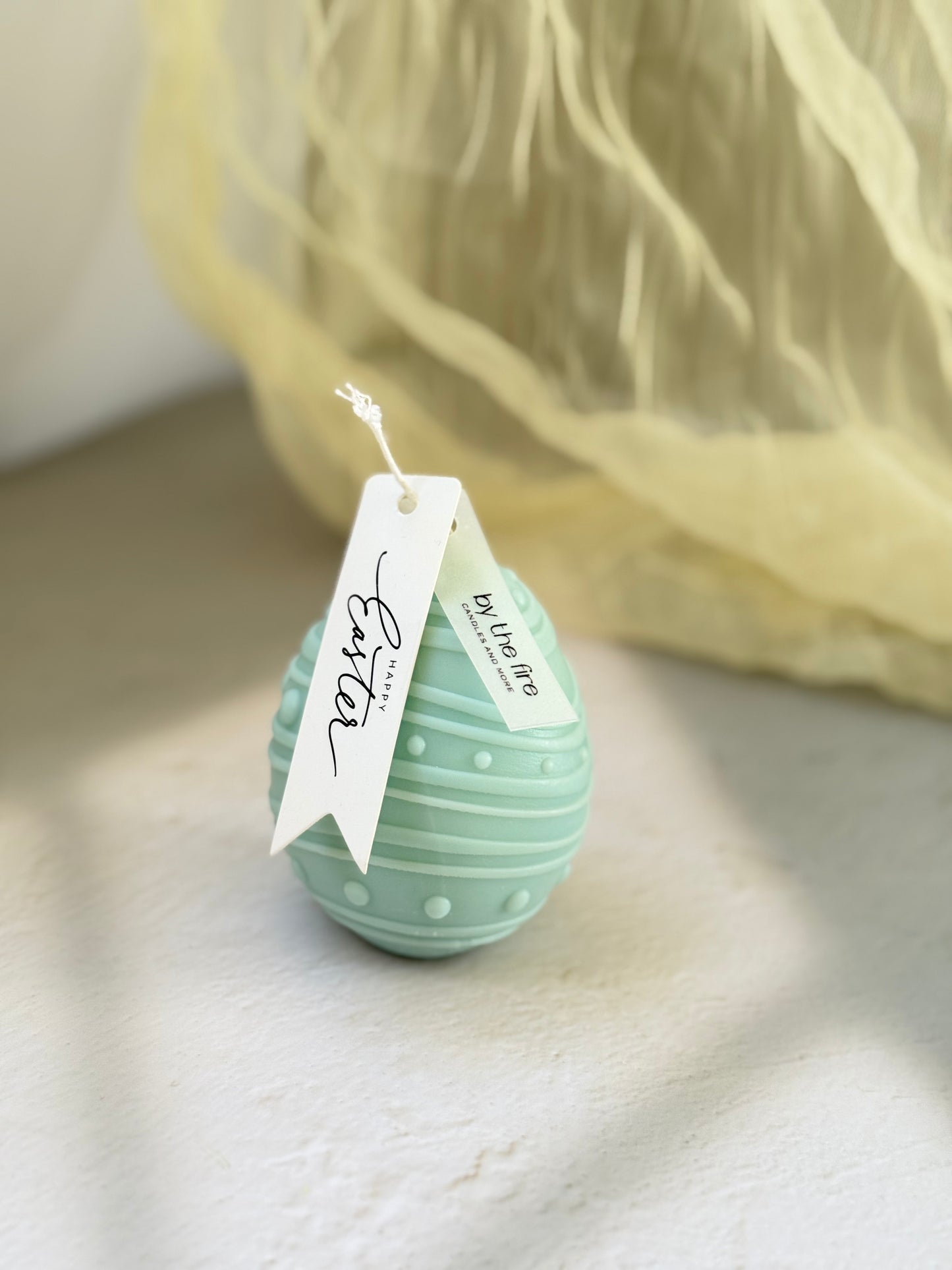 Easter Egg Candle Striped – 180g