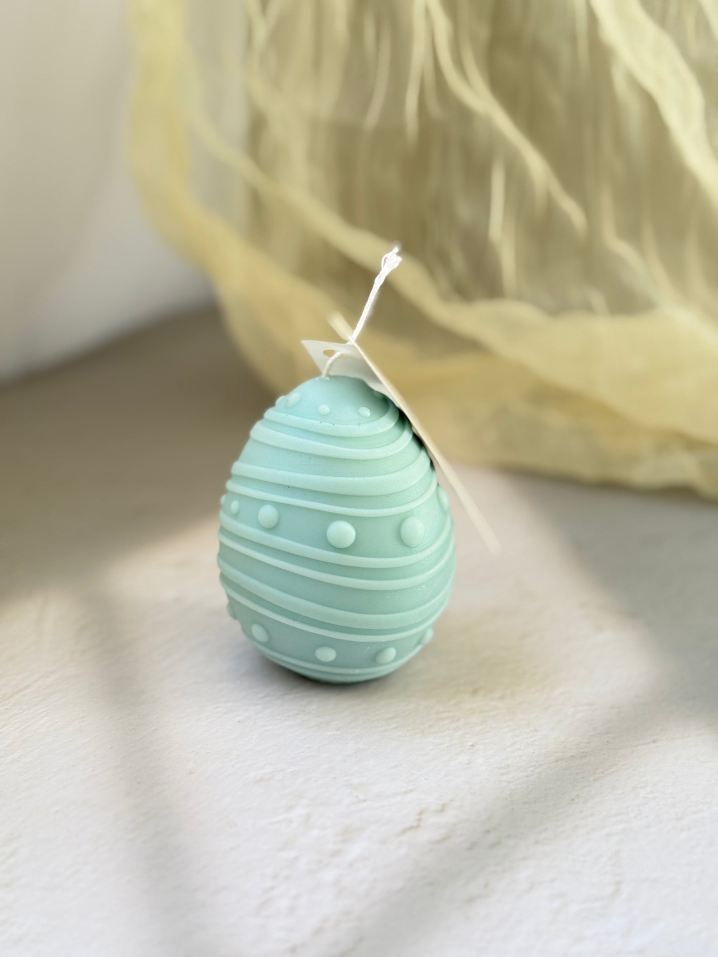 Easter Egg Candle Striped – 180g