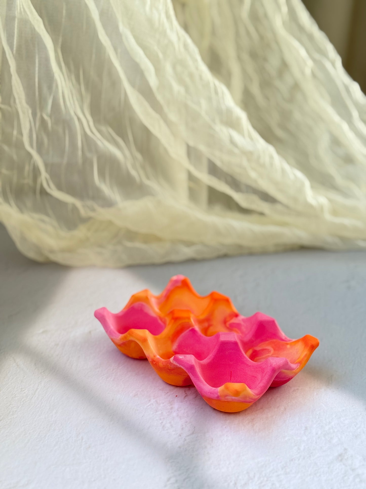 Plaster Egg Holder – 6 Slots