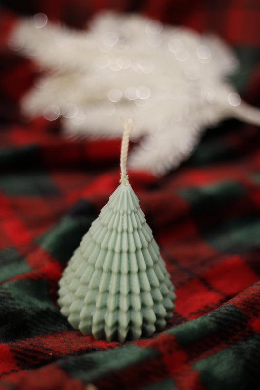 Small Christmas tree Pillar candle