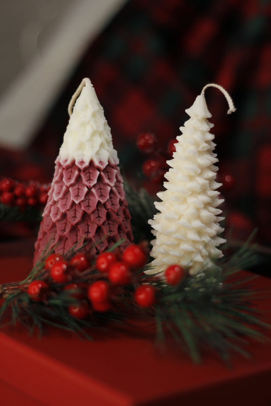 Christmas tree large Pillar candle