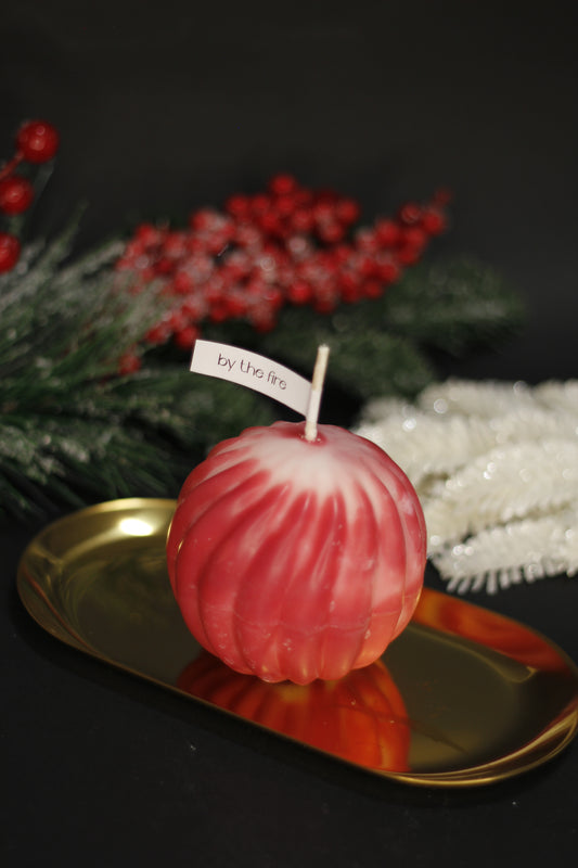 Christmas Ball Pillar candle